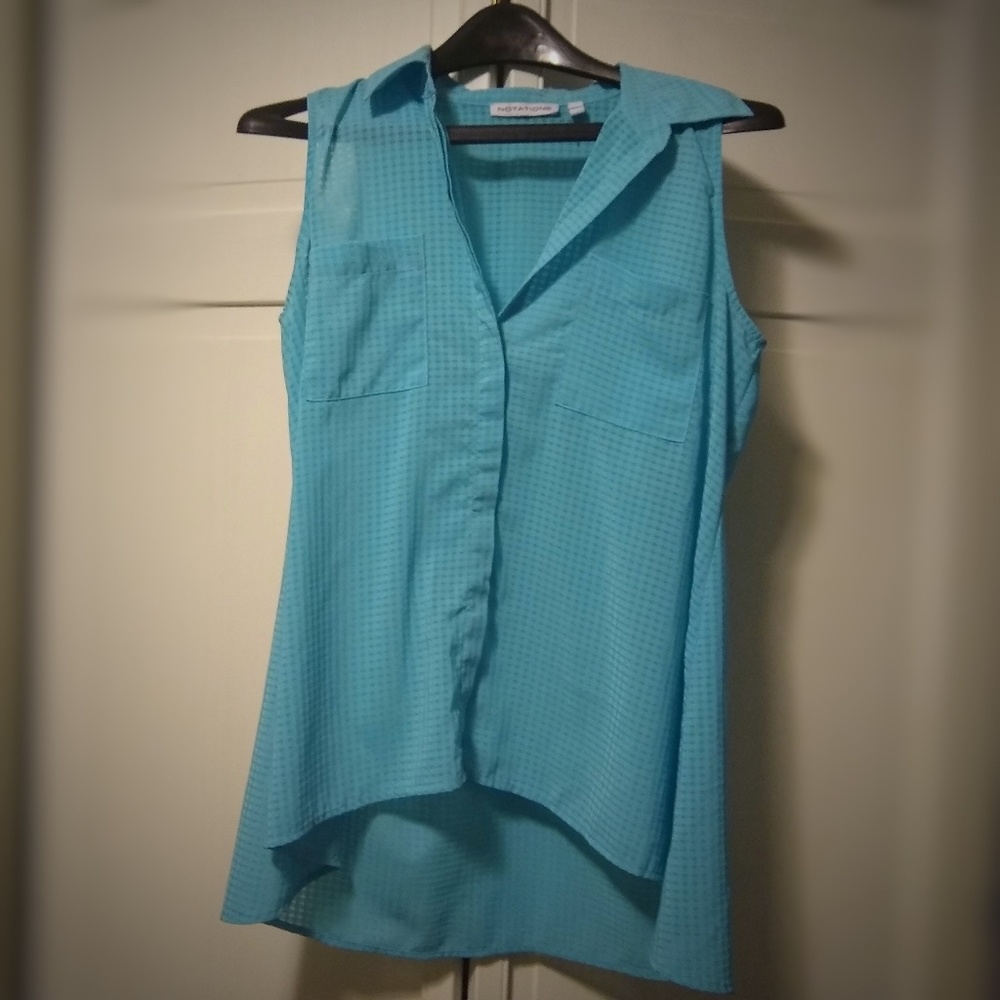 Notations Sleeveless Blouse